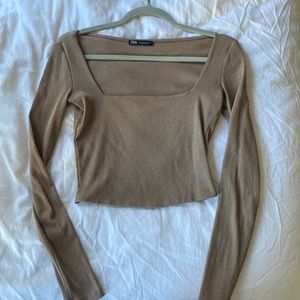 ZARA Cropped Long Sleeve